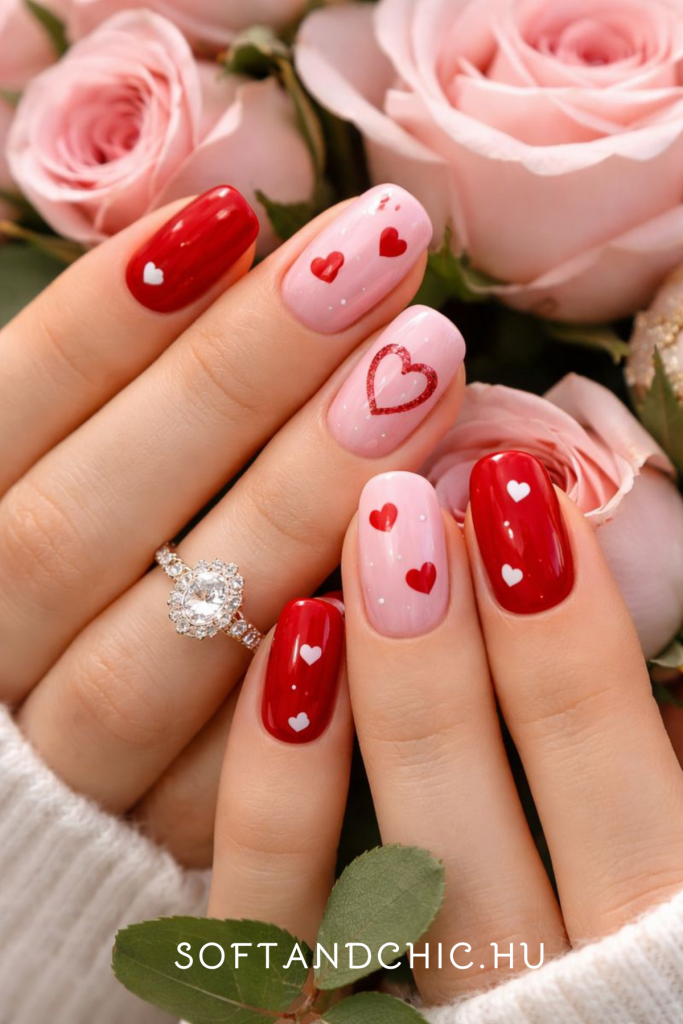 valentines nails 1