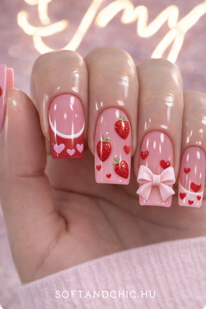 valentines nails 11